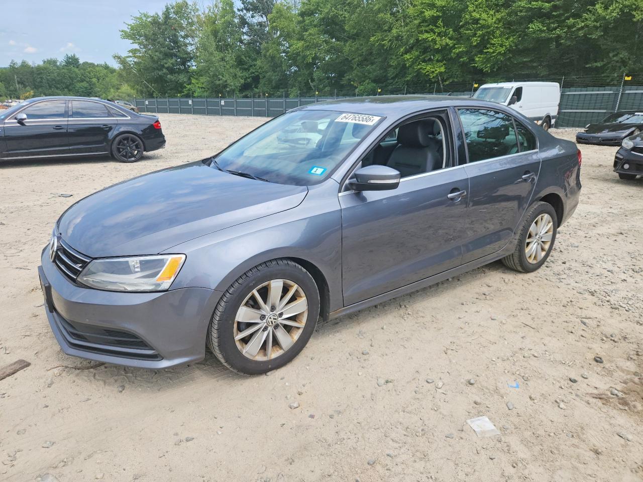 2015 Volkswagen Jetta Se Blue vin: 3VWD17AJ0FM334319