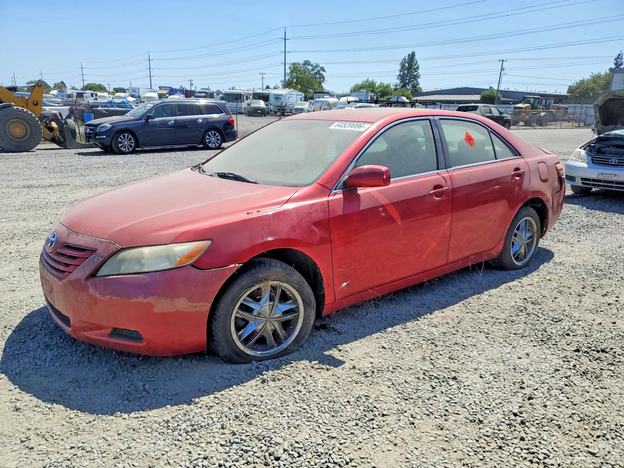 2007 Toyota Camry Le Red vin: 4T1BE46K37U139354