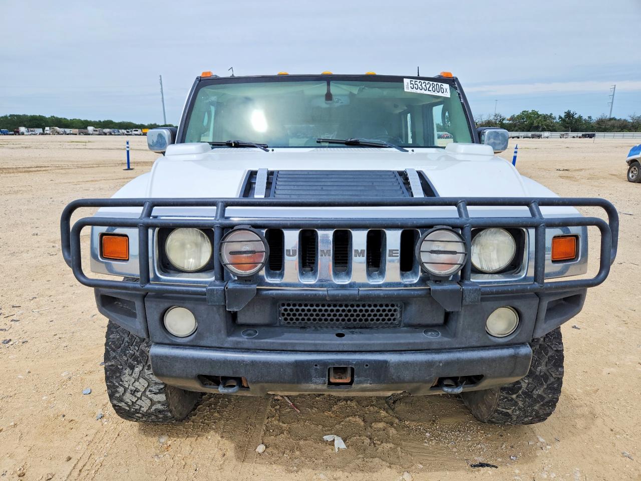 2003 Hummer H2 Белый vin: 5GRGN23U53H122951