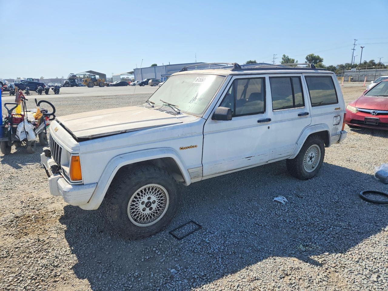 1991 Jeep Cherokee Limited White vin: 1J4FJ78S5ML624512