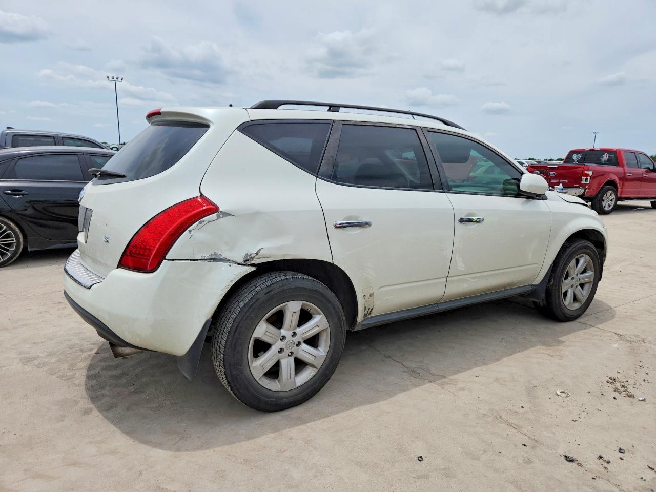 2007 Nissan Murano S White vin: JN8AZ08T47W505222