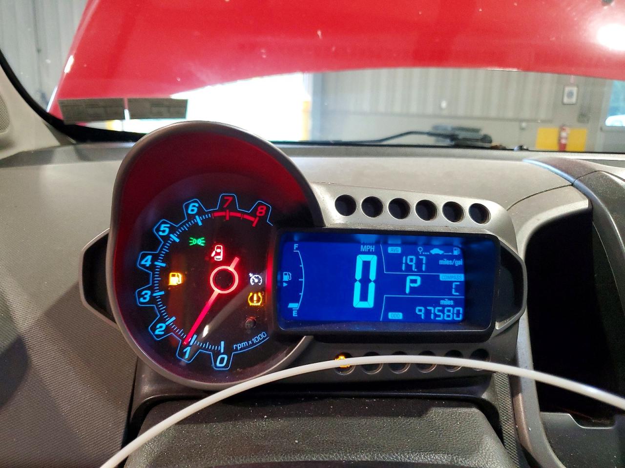 2013 Chevrolet Sonic Lt Red vin: 1G1JC6SGXD4224828