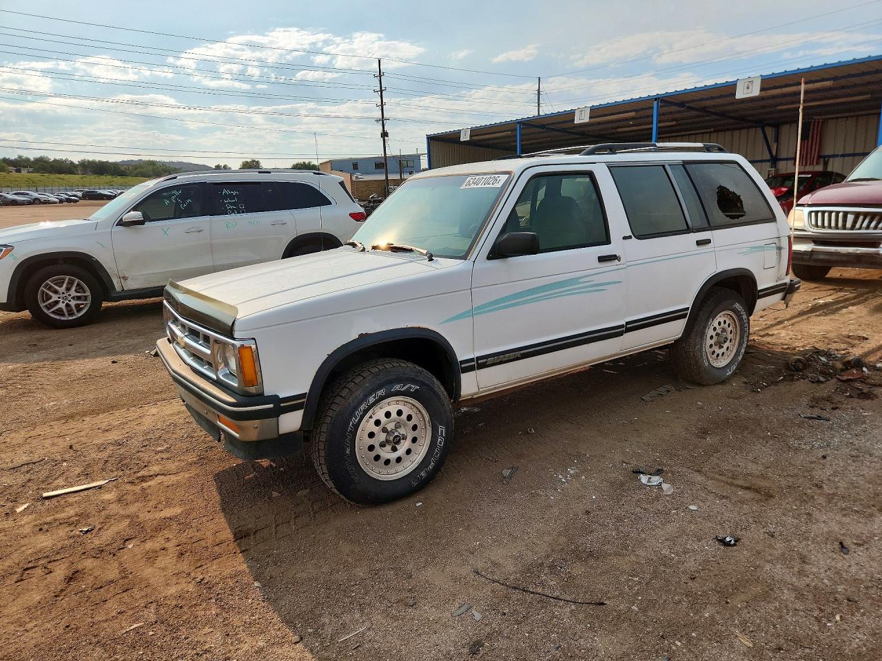 1993 Chevrolet Blazer S10 White vin: 1GNDT13W1P2174776