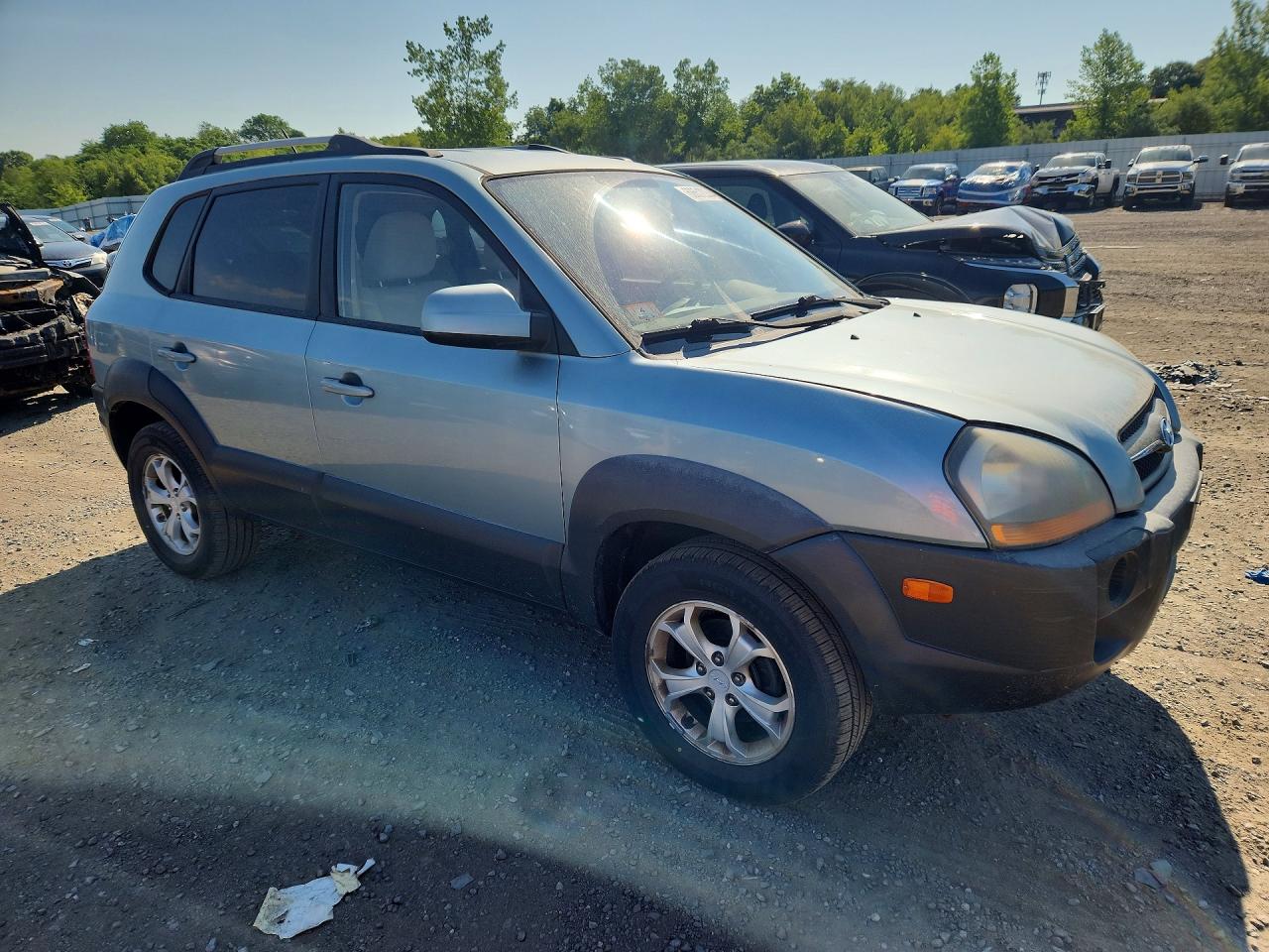 2009 Hyundai Tucson Se Blue vin: KM8JN12D49U941142
