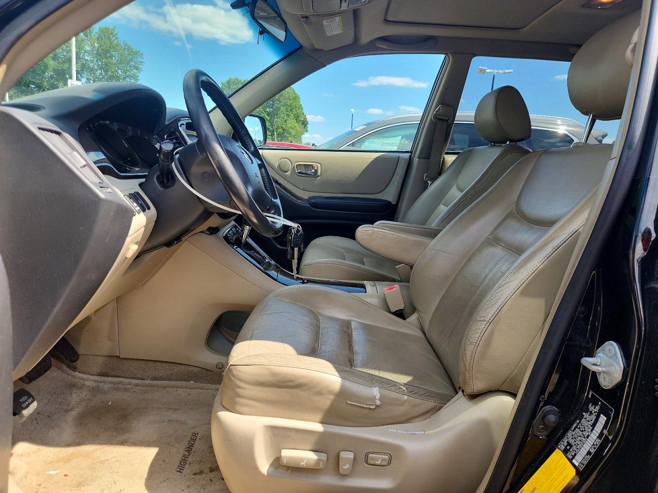 2003 Toyota Highlander Limited Black vin: JTEHF21A530136208