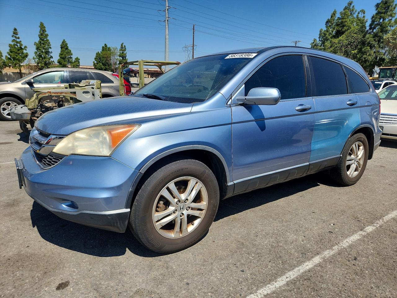 2010 Honda Cr-v Exl Blue vin: JHLRE3H79AC004935