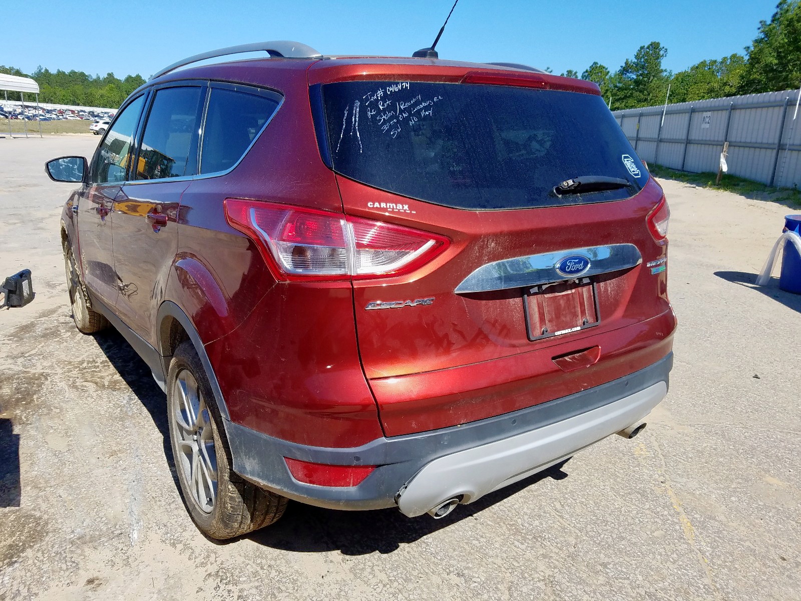 2015 Ford Escape Titanium Burgundy vin: 1FMCU0JXXFUA31119