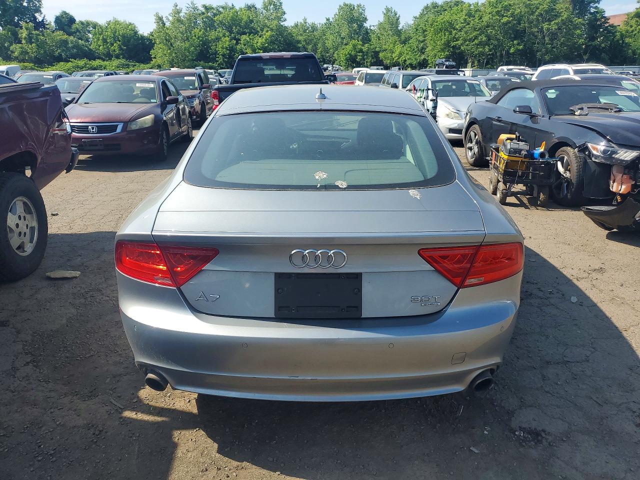 2014 Audi A7 Premium Plus Silver vin: WAUWGAFC4EN040280