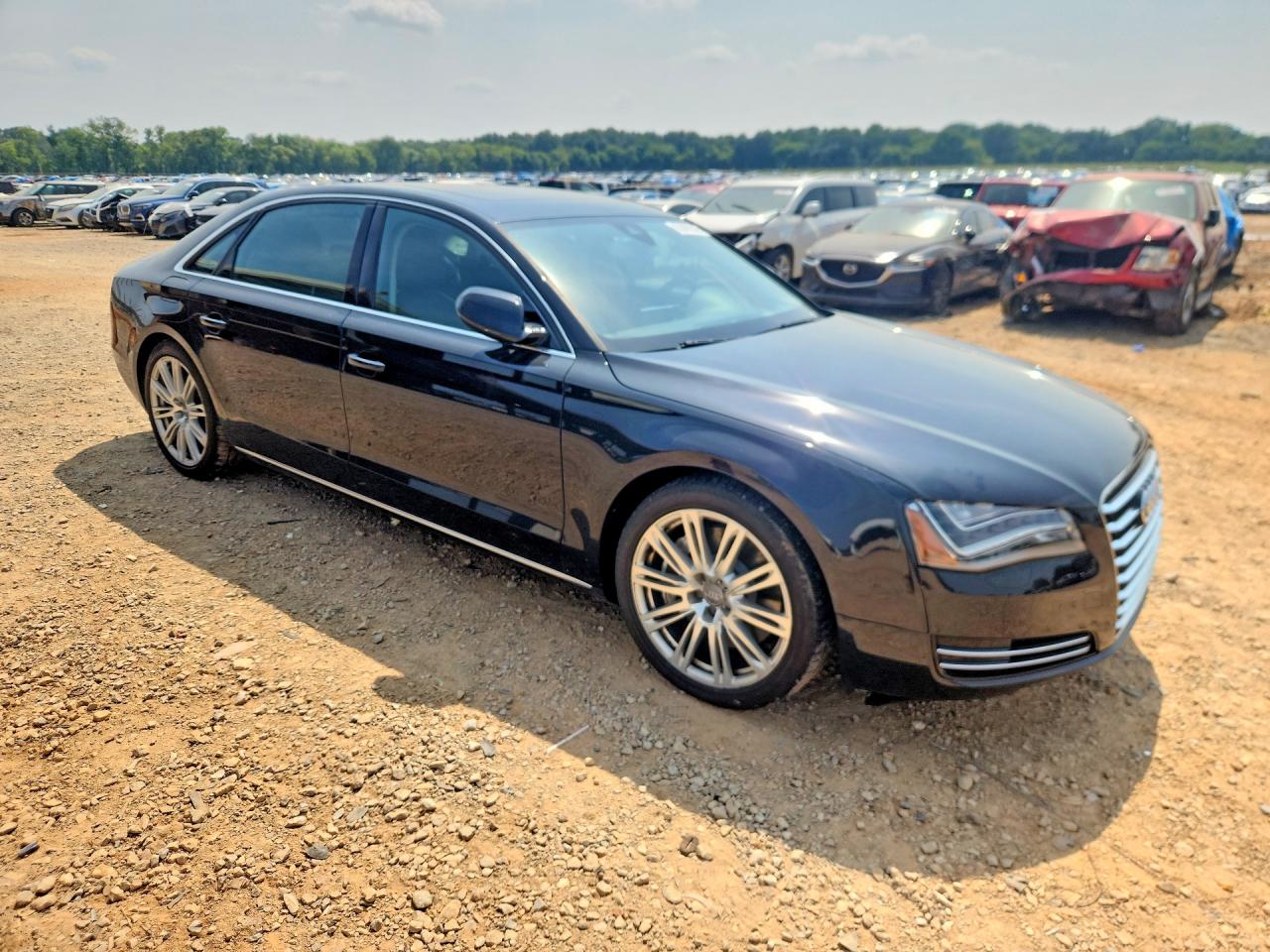 2012 Audi A8 L Quattro Black vin: WAURVAFD4CN008616