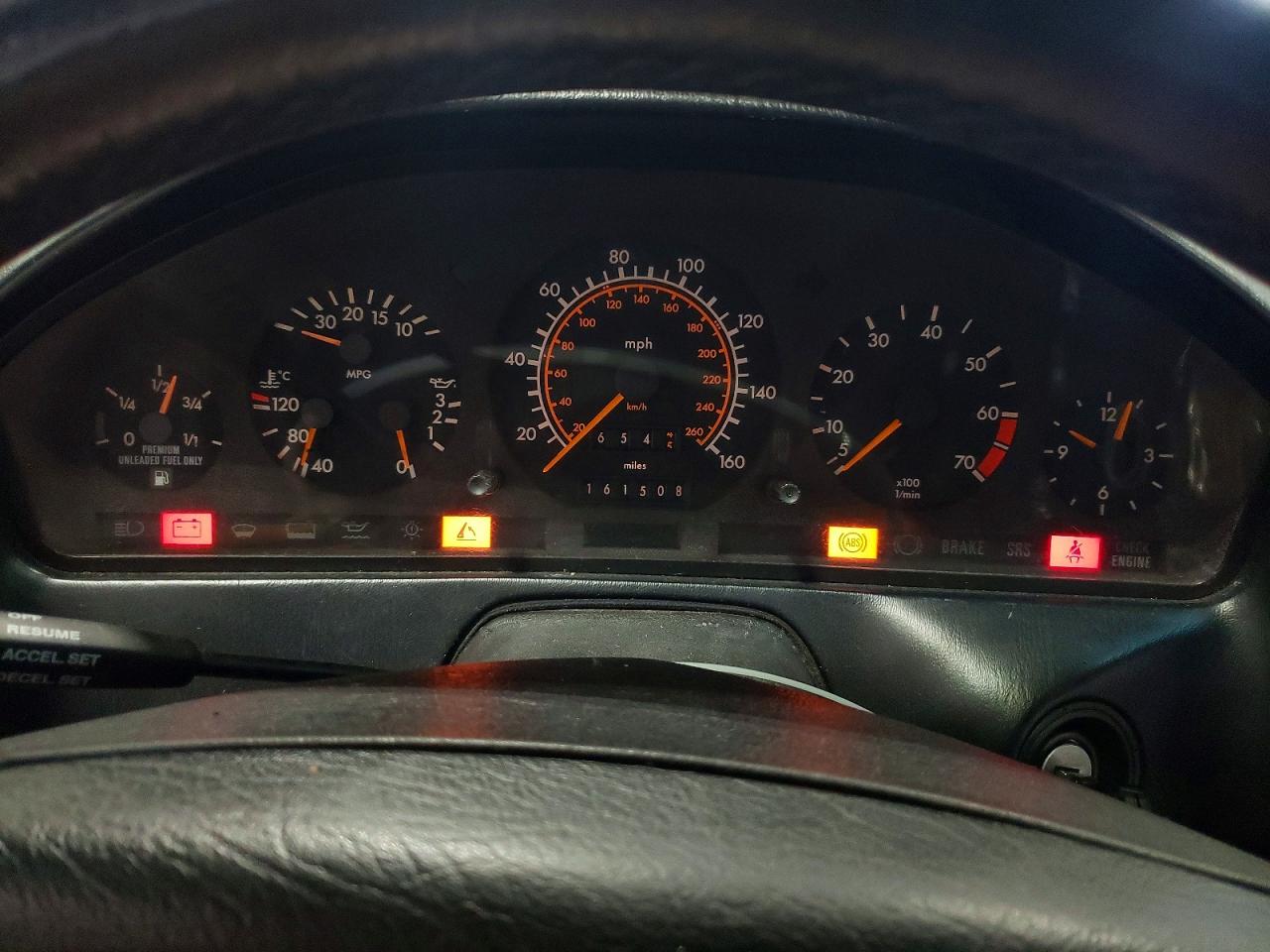 1991 Mercedes-benz 300 Sl Black vin: WDBFA61E8MF017974