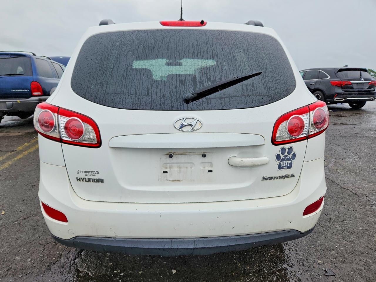 2010 Hyundai Santa Fe Gls White vin: 5NMSG3AB3AH388901