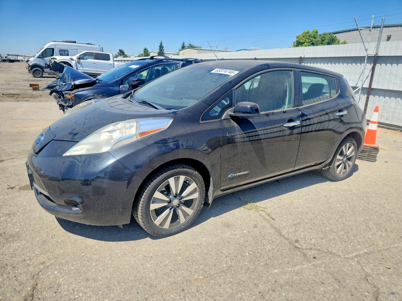 2015 Nissan Leaf Sv Black vin: 1N4AZ0CP8FC316620