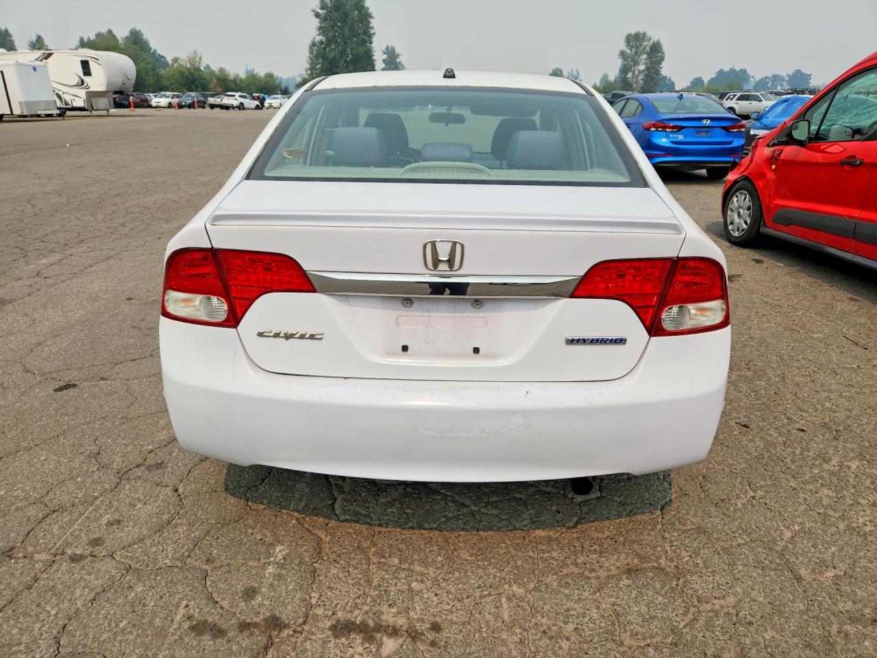 2009 Honda Civic Hybrid White vin: JHMFA362X9S013310