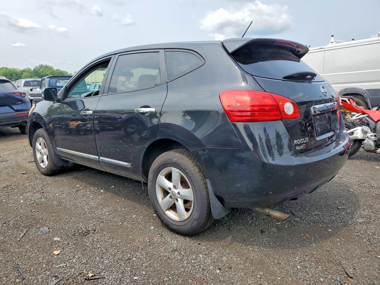 2012 Nissan Rogue S Черный vin: JN8AS5MV7CW387007