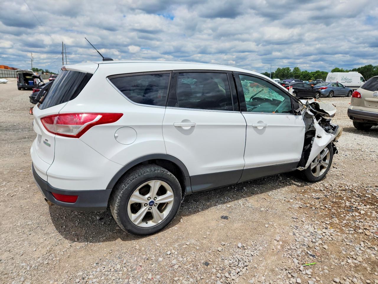 2014 Ford Escape Se White vin: 1FMCU0GX2EUB75589