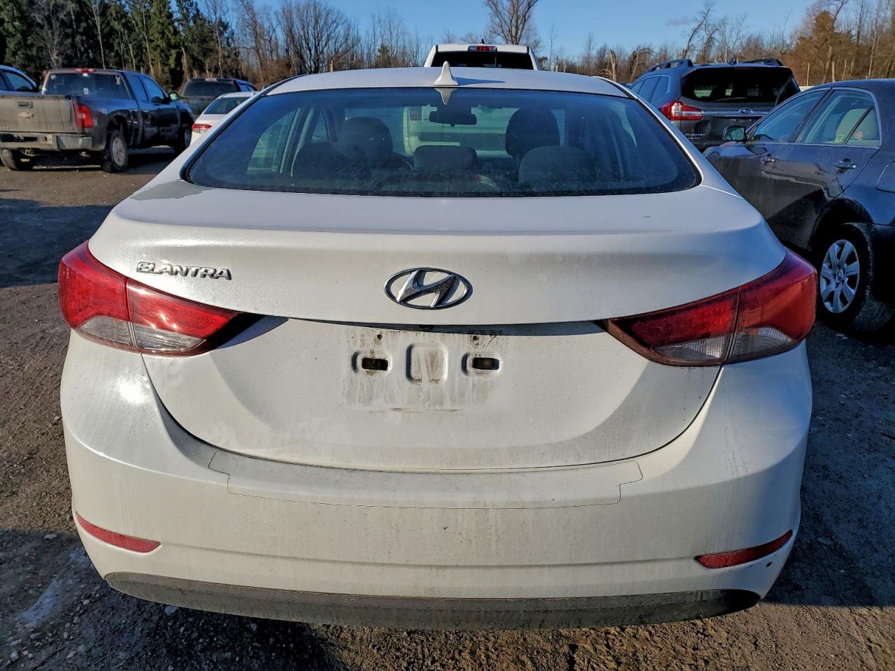 2015 Hyundai Elantra Se White vin: 5NPDH4AE6FH586369