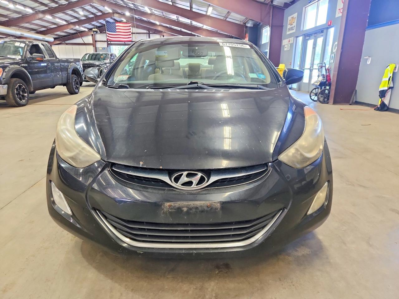 2013 Hyundai Elantra Gls Черный vin: KMHDH4AE2DU575125