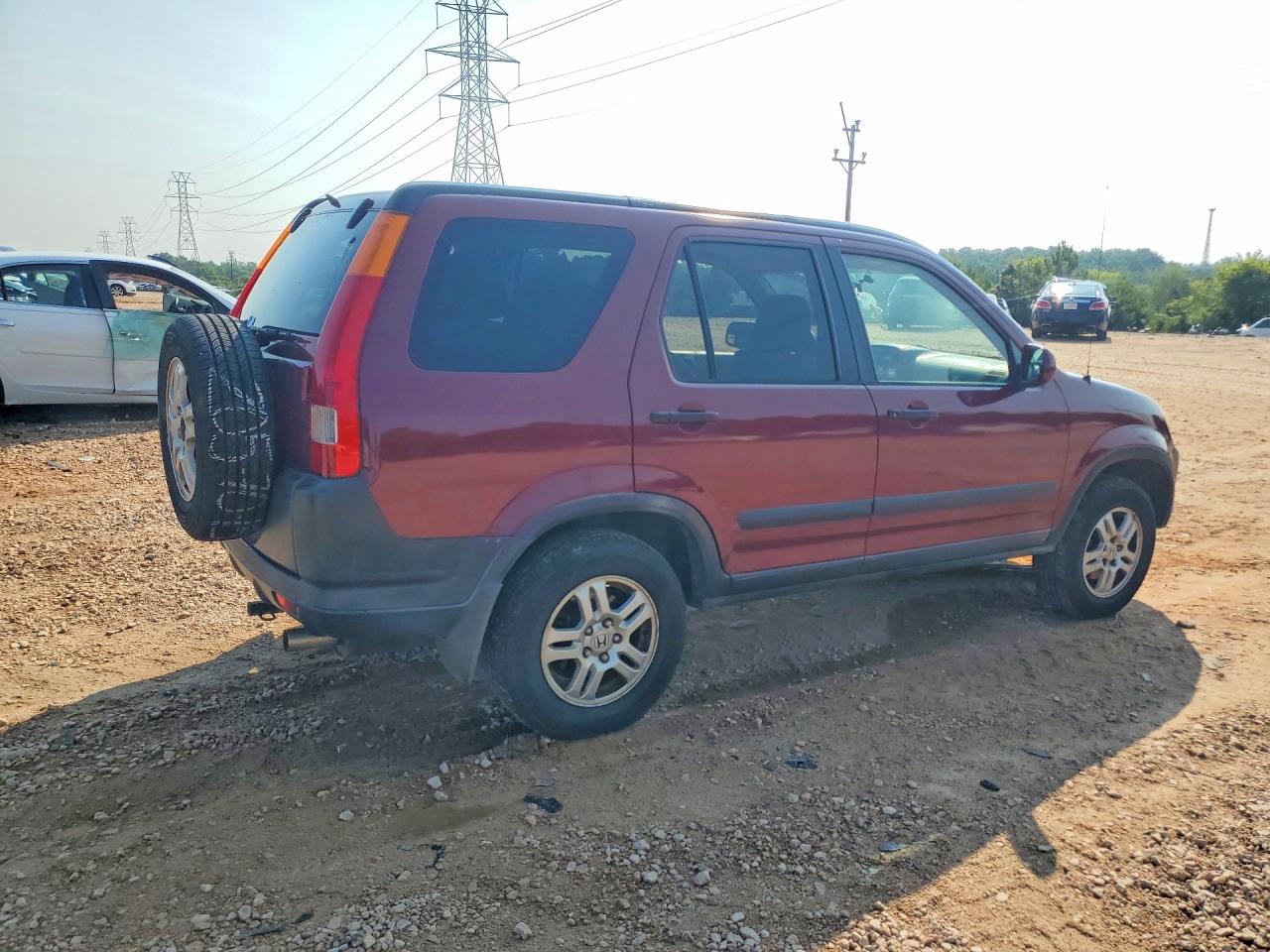 2003 Honda Cr-v Ex Red vin: JHLRD78843C040330