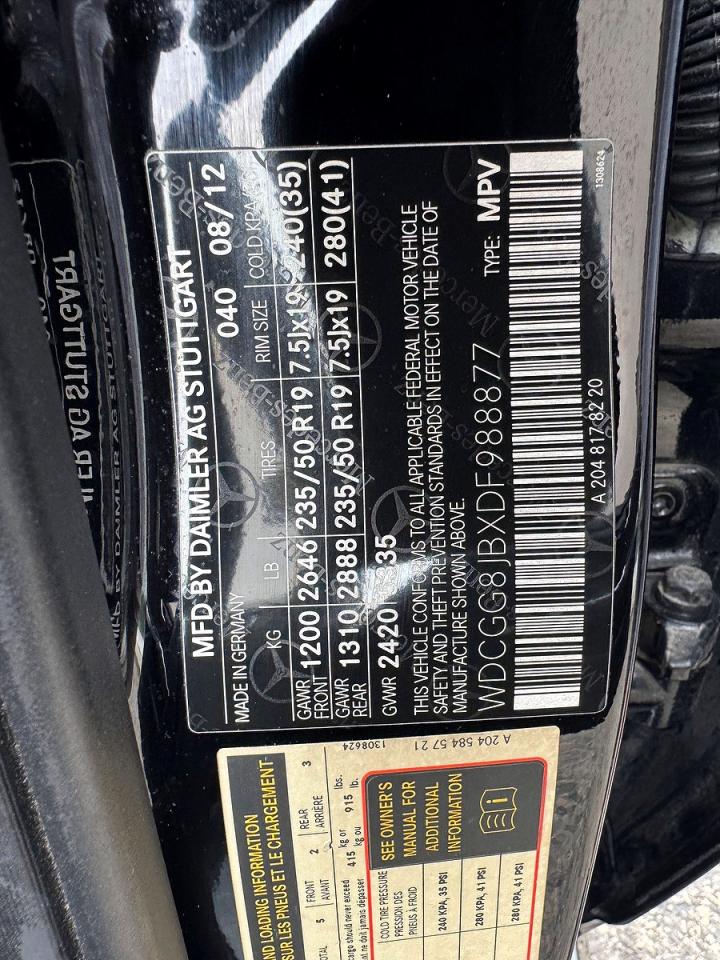 2013 Mercedes-benz Glk 350 4matic Черный vin: WDCGG8JBXDF988877