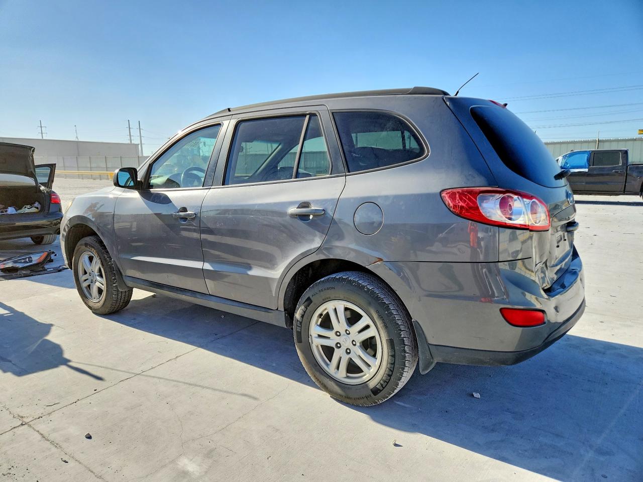 2010 Hyundai Santa Fe Gls Gray vin: 5NMSG3AB2AH408698