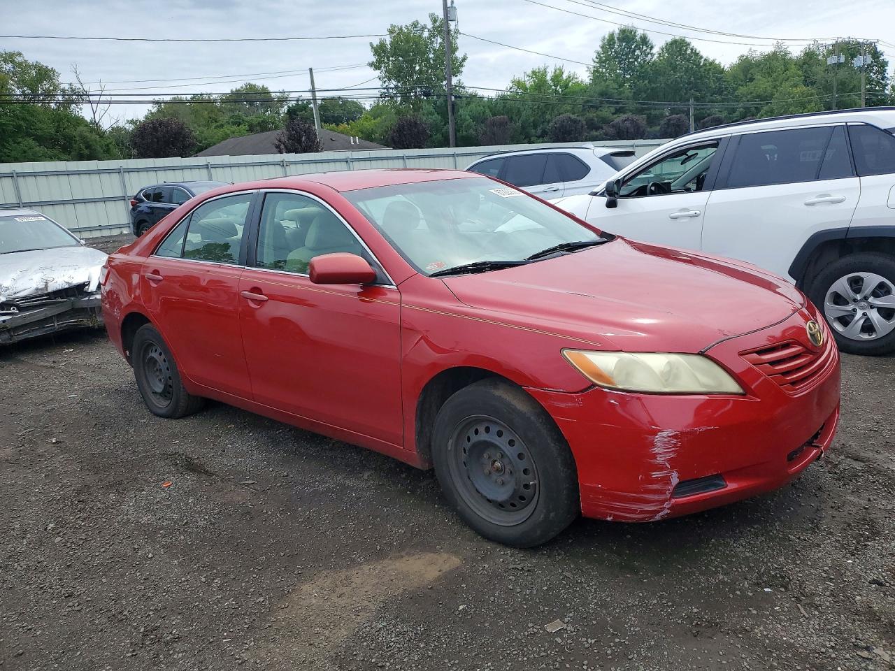 2007 Toyota Camry Le Красный vin: JTNBE46K673036290