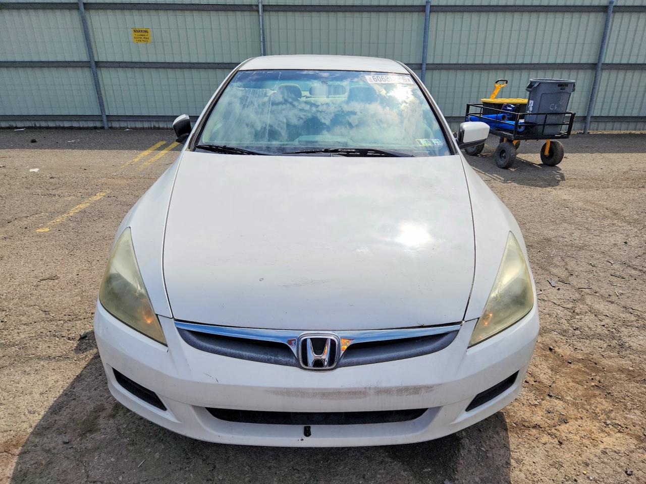 2007 Honda Accord Se White vin: 1HGCM56387A137189