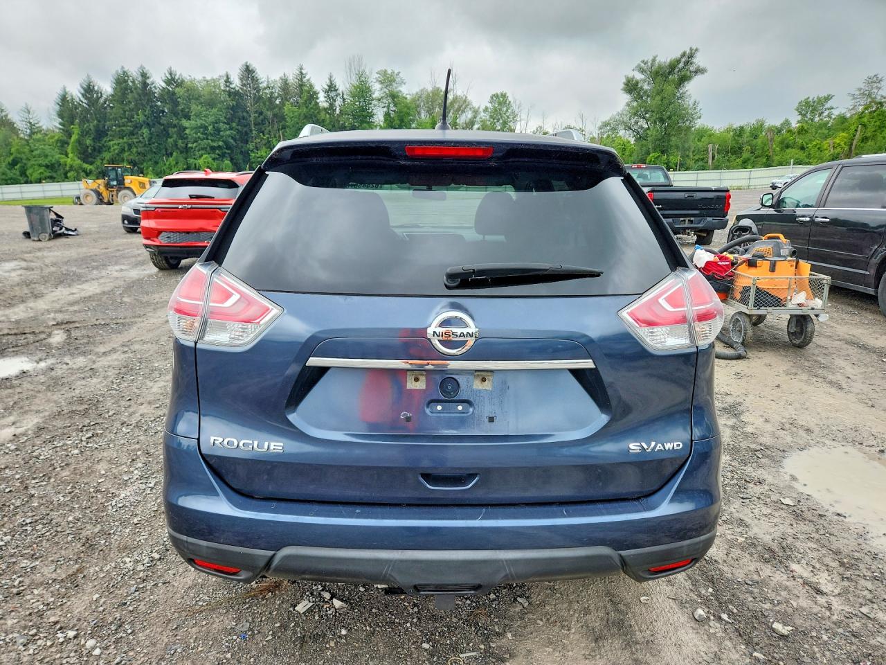 2015 Nissan Rogue Sv Blue vin: KNMAT2MV8FP544551
