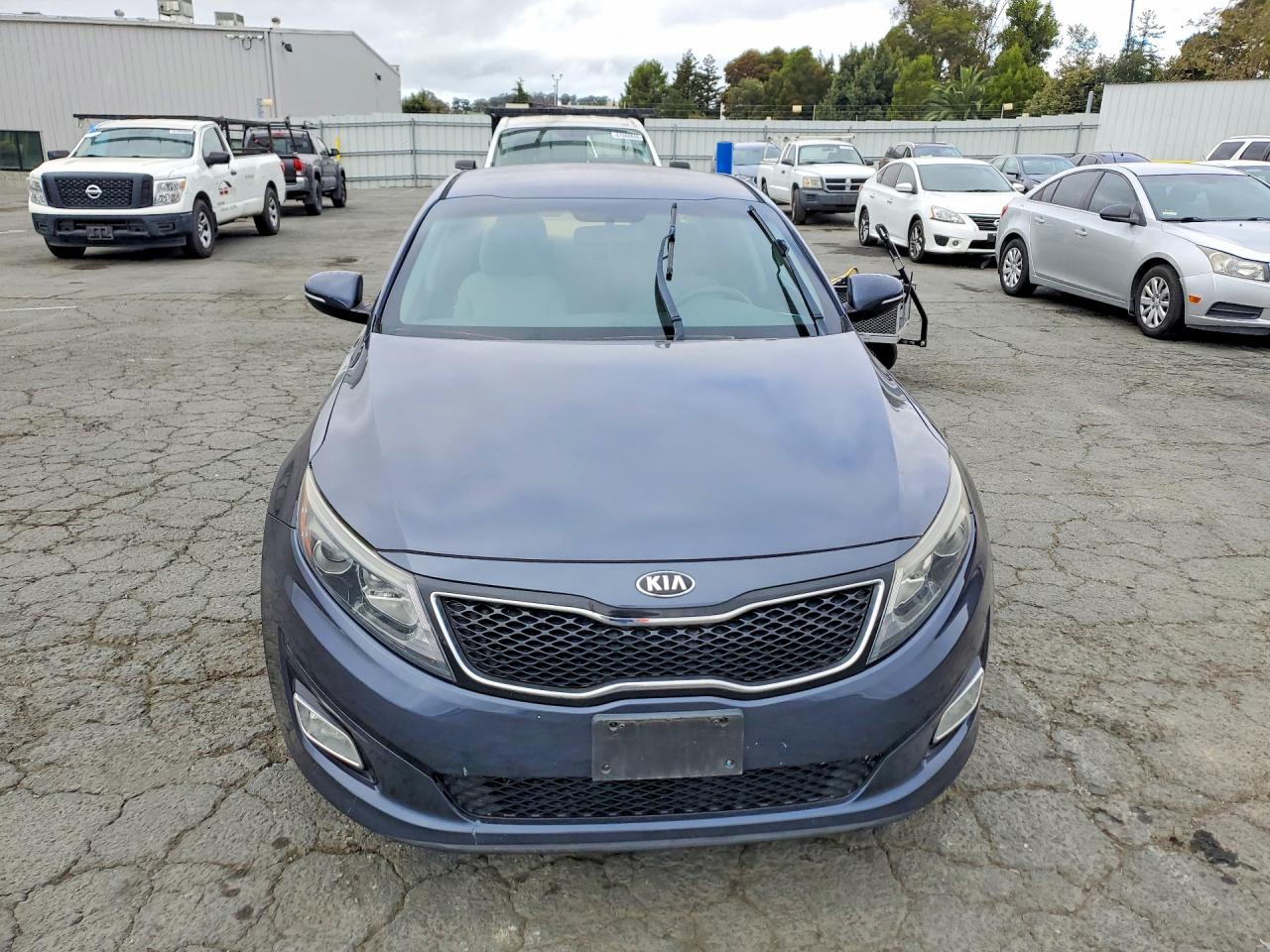 2015 Kia Optima Lx Blue vin: 5XXGM4A71FG485844
