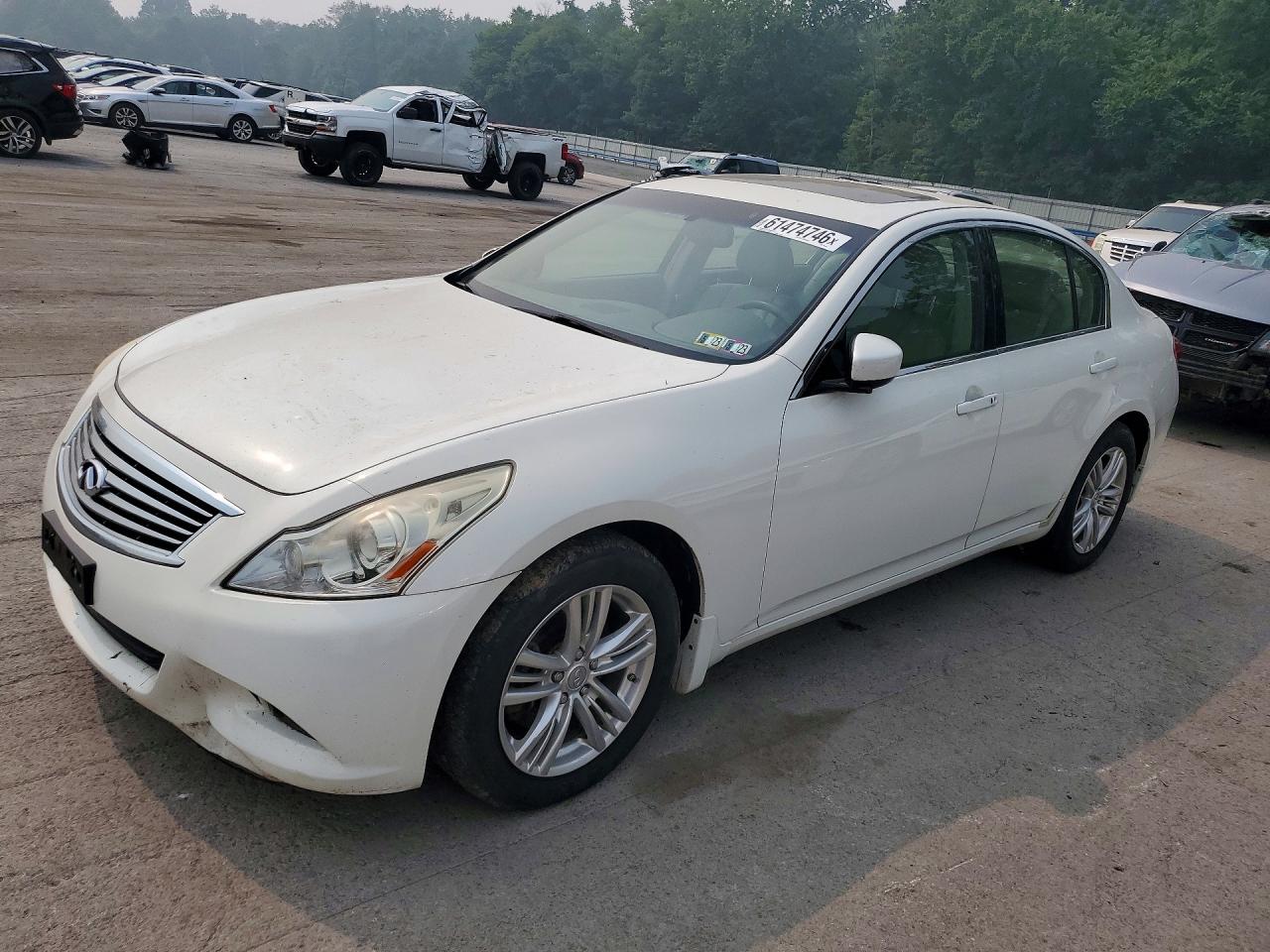 2011 Infiniti G37 Sedan X White vin: JN1CV6ARXBM351320