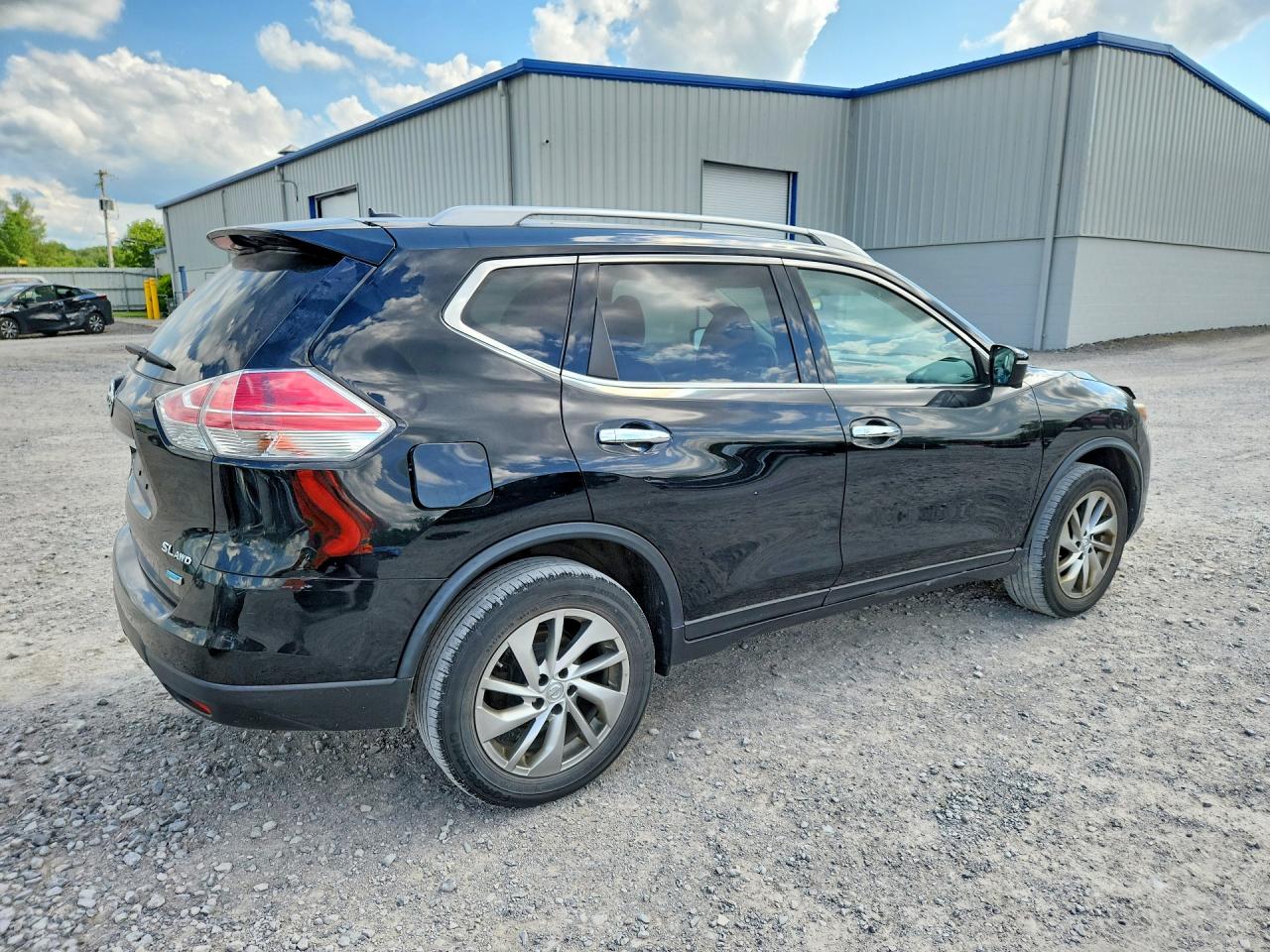 2014 Nissan Rogue Sl Black vin: 5N1AT2MV3EC811497