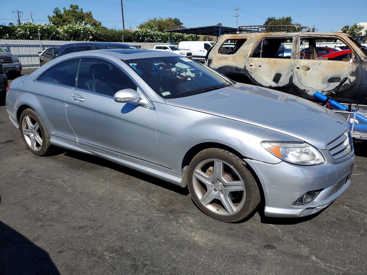 2008 Mercedes-benz Cl 550 Silver vin: WDDEJ71X88A014764