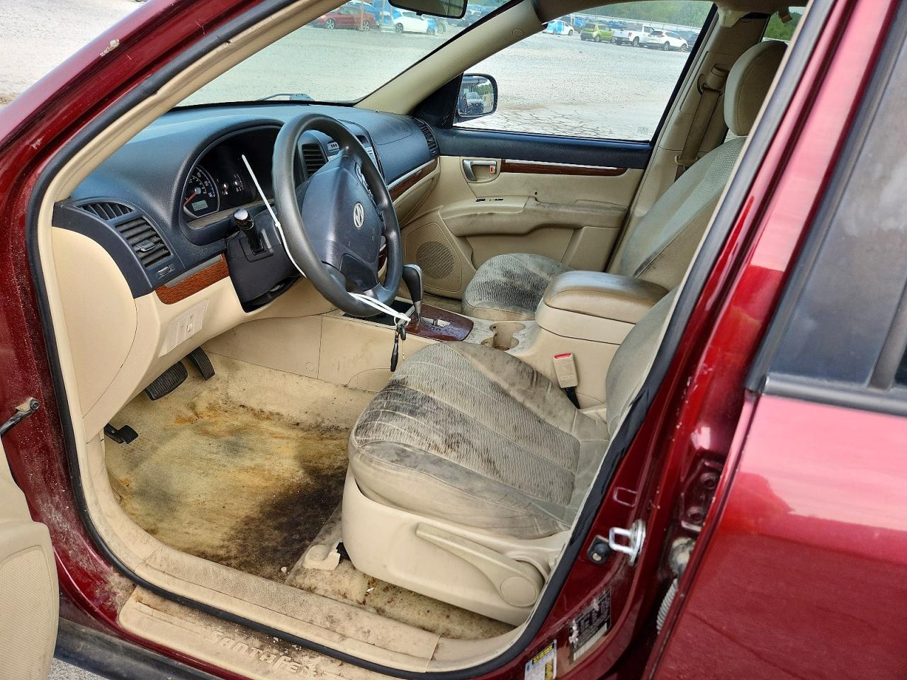 2009 Hyundai Santa Fe Gls Burgundy vin: 5NMSG13D69H296115