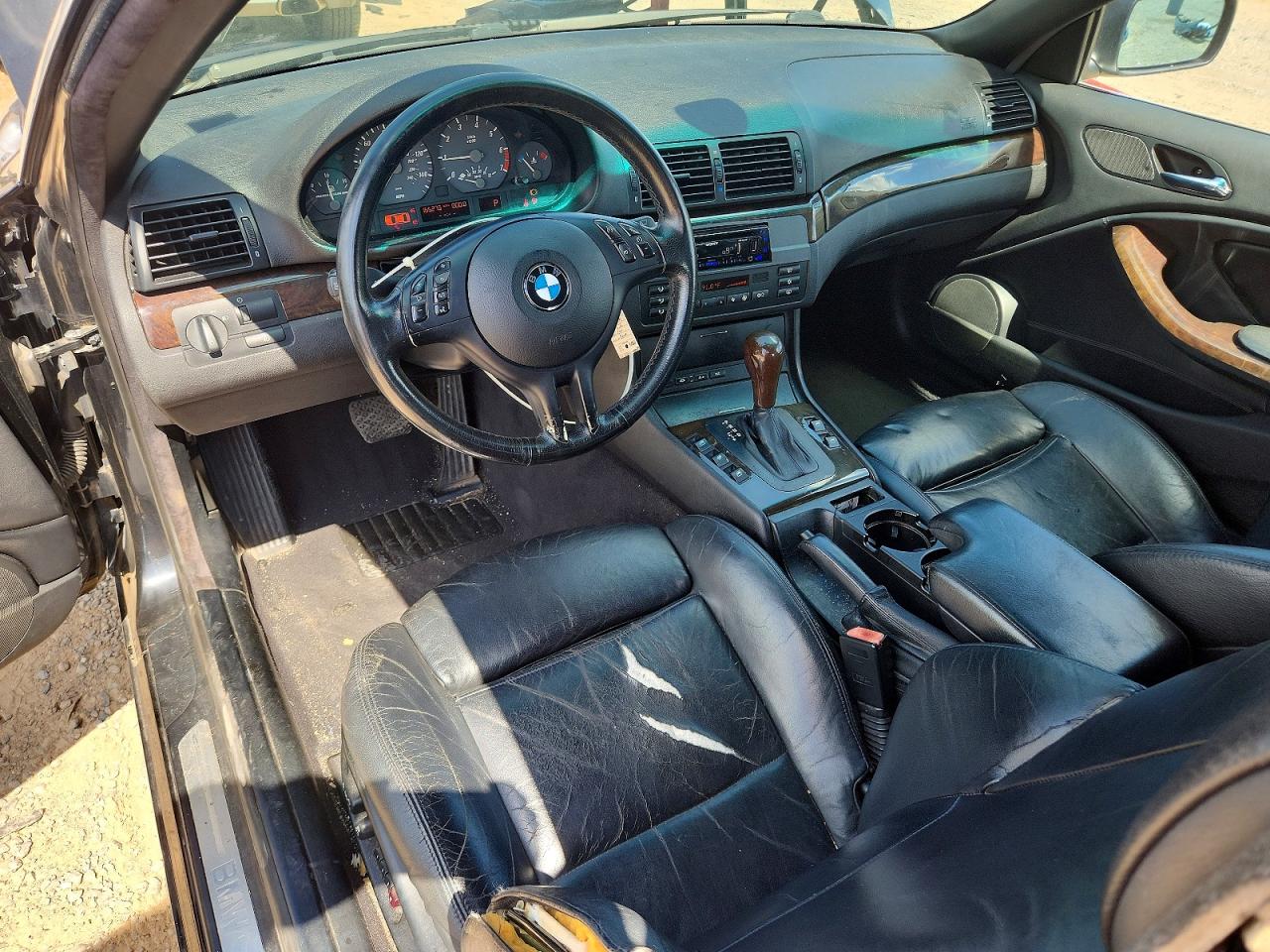 2002 Bmw 325 Ci Black vin: WBABS33432PG86466