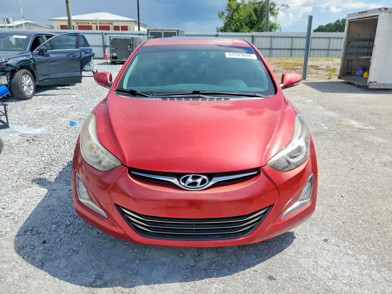 2014 Hyundai Elantra Sport Red vin: KMHDH4AH9EU174313