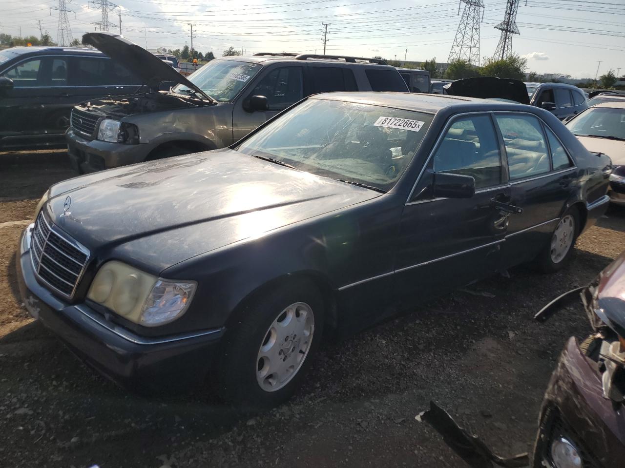 1994 Mercedes-benz S 420 Синий vin: WDBGA43E5RA180107