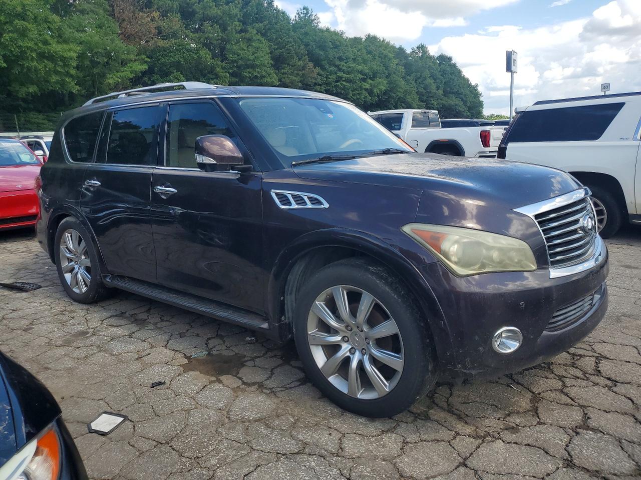 2011 Infiniti Qx56 Base Burgundy vin: JN8AZ2ND0B9701352