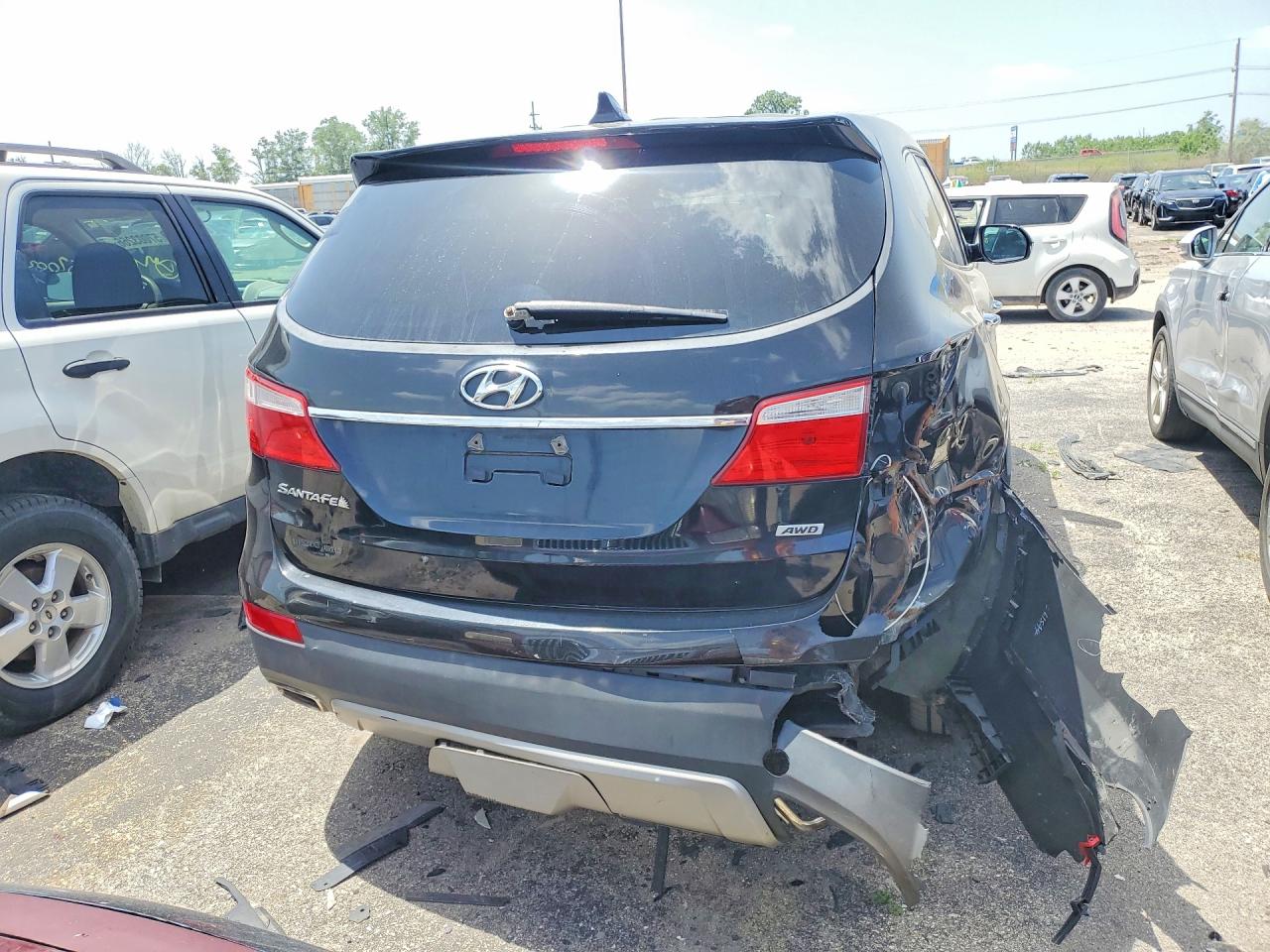 2013 Hyundai Santa Fe Gls Black vin: KM8SMDHF8DU011870