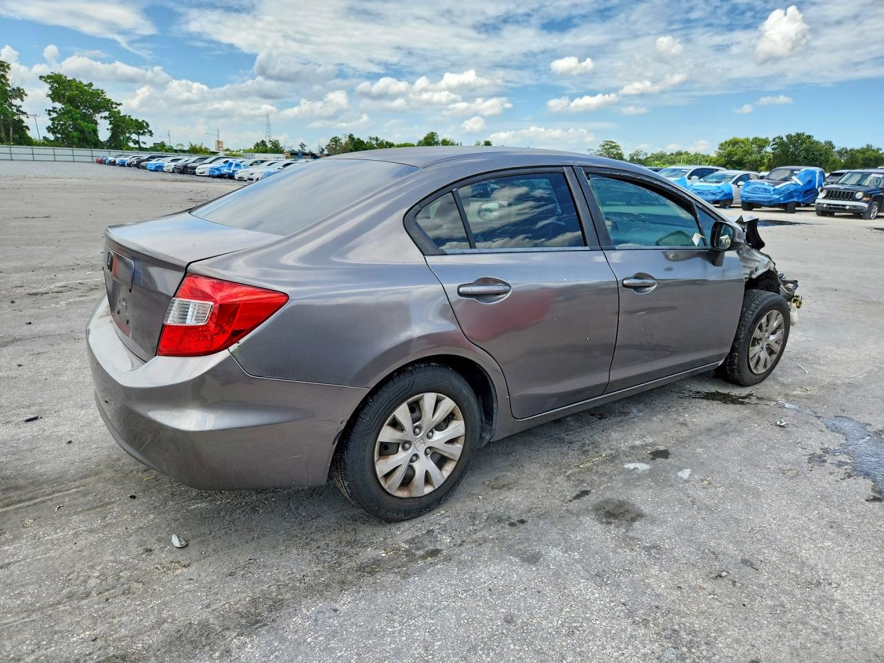 2012 Honda Uk Gray vin: 19XFB2F5XCE338097