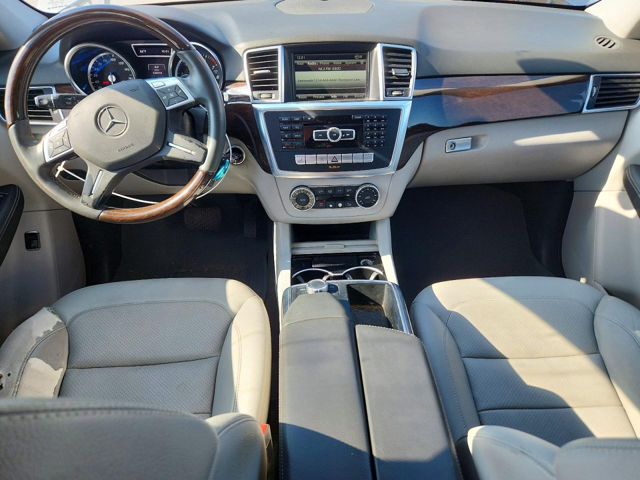 2014 Mercedes-benz Ml 350 Silver vin: 4JGDA5JB2EA271201