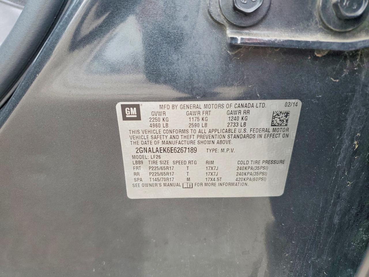 2014 Chevrolet Equinox Ls Gray vin: 2GNALAEK6E6267189