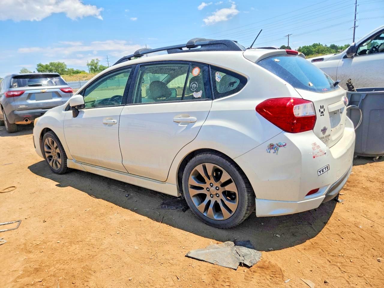 2013 Subaru Impreza Sport Premium White vin: JF1GPAL61DH210314