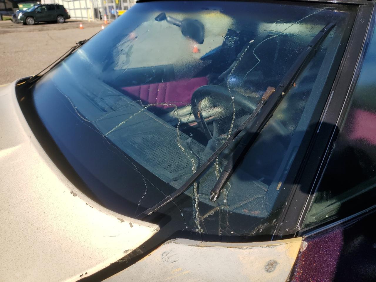 1986 Chevrolet Corvette Purple vin: M10017A235X051986 Damage: Windshield, Broken, Replacement Required