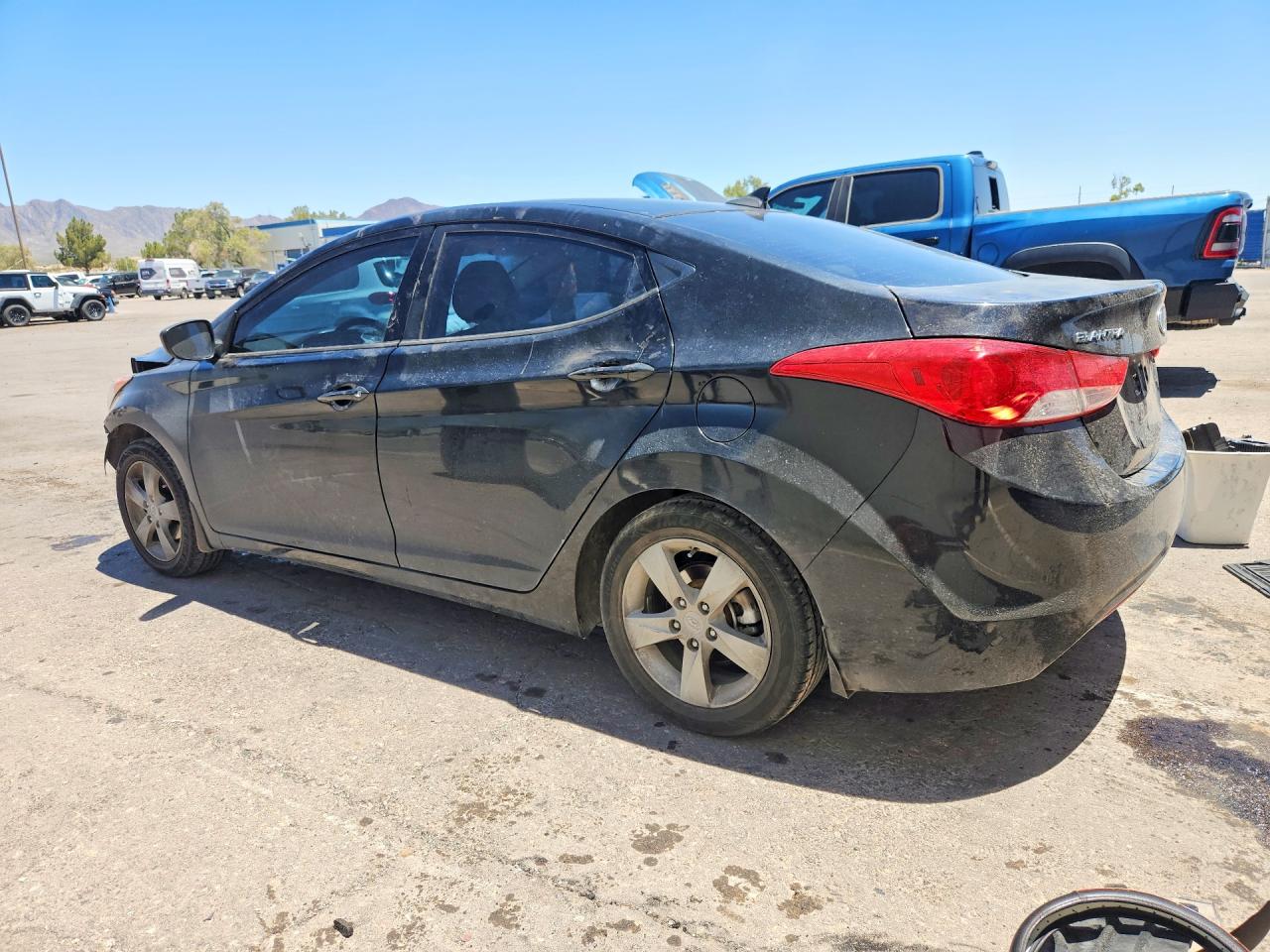 2013 Hyundai Elantra Gls Black vin: KMHDH4AE3DU849237