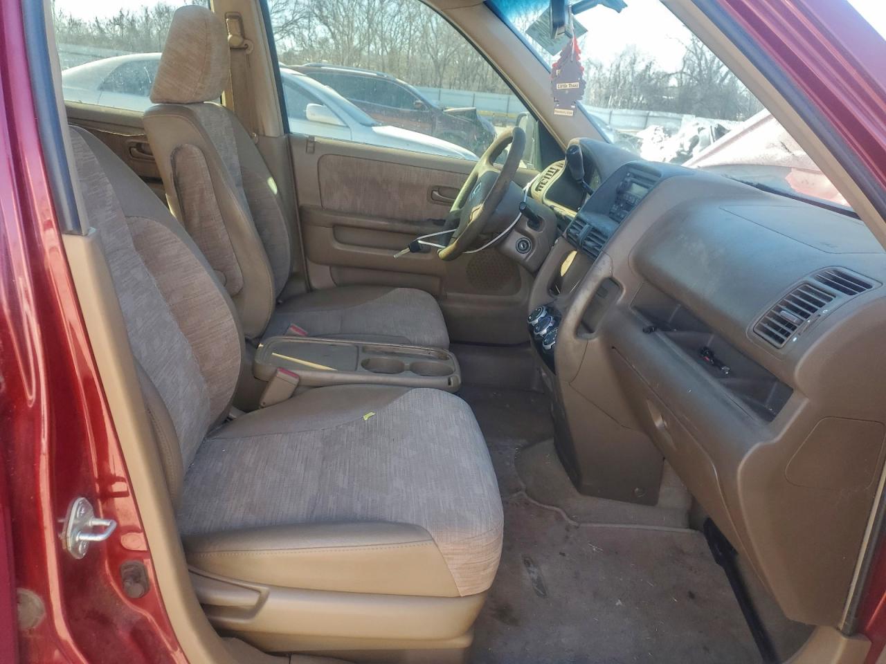 2004 Honda Cr-v Lx Red vin: JHLRD68414C018438