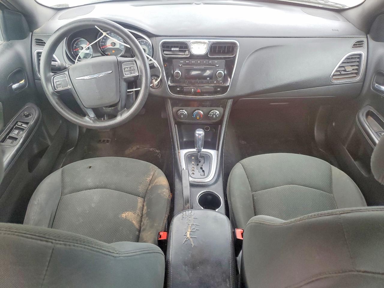 2012 Chrysler 200 Lx White vin: 1C3CCBAB4CN157963