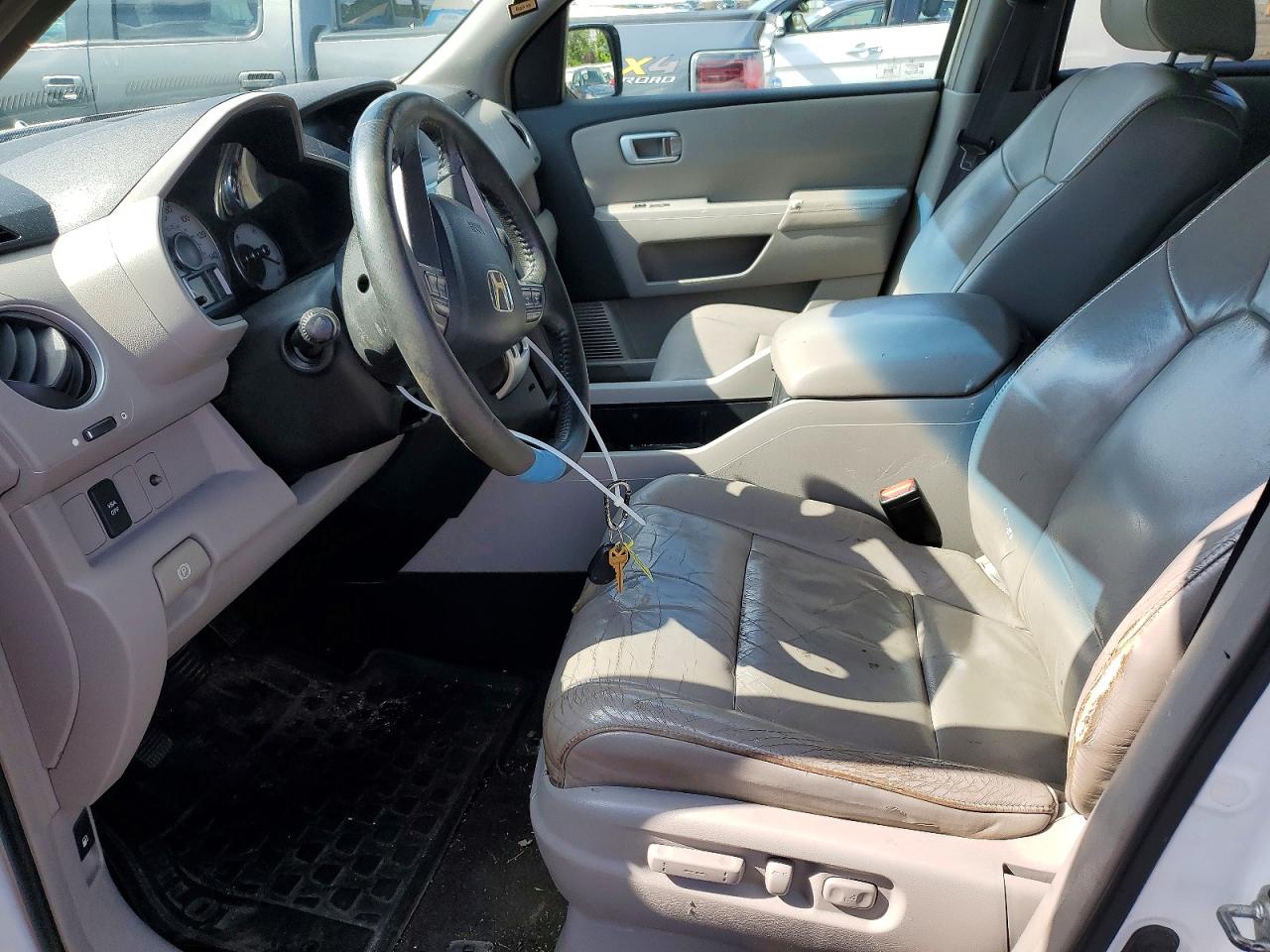 2009 Honda Pilot Exl White vin: 5FNYF48619B012609
