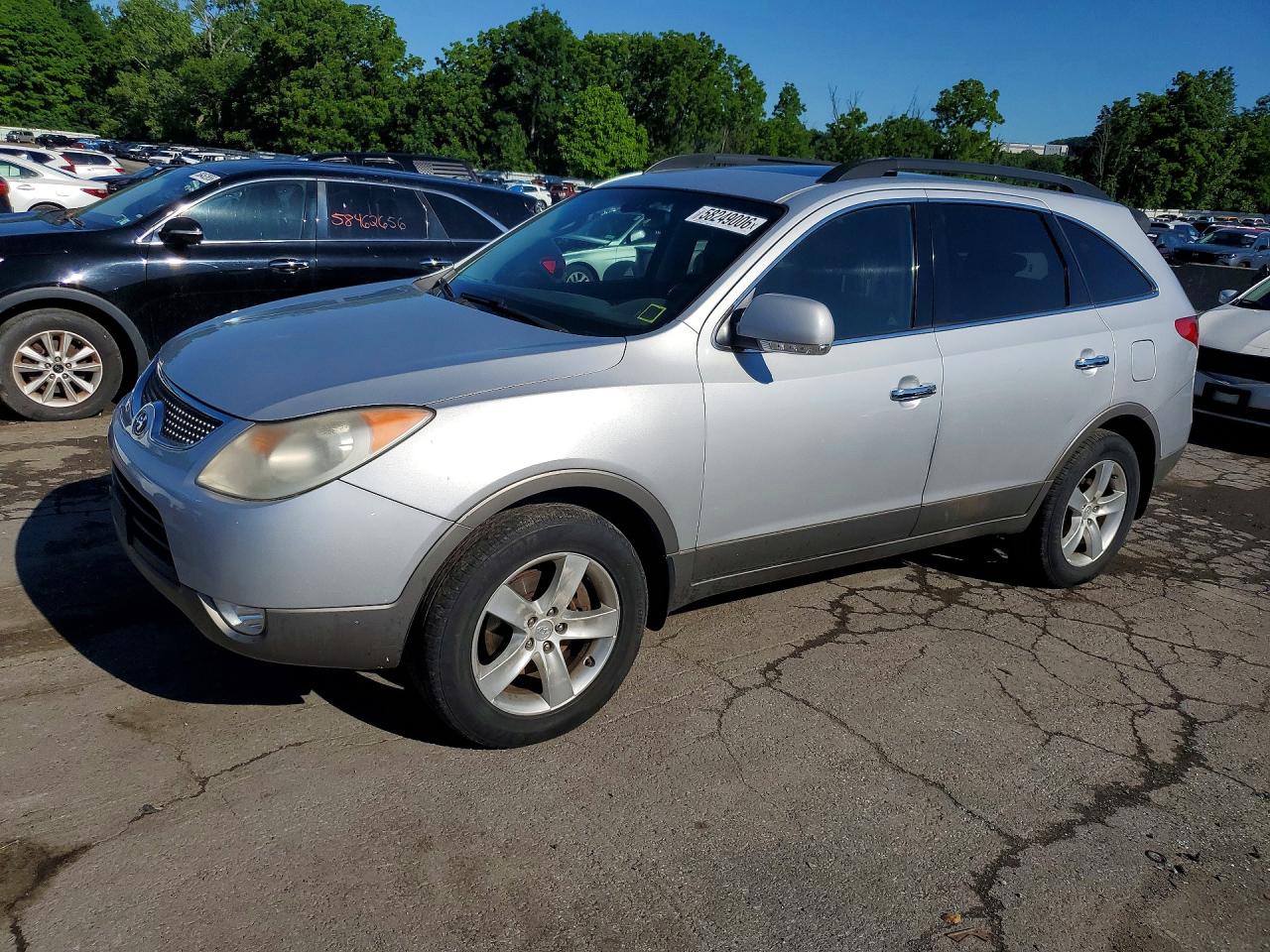 2008 Hyundai Veracruz Gls Silver vin: KM8NU73C38U068933