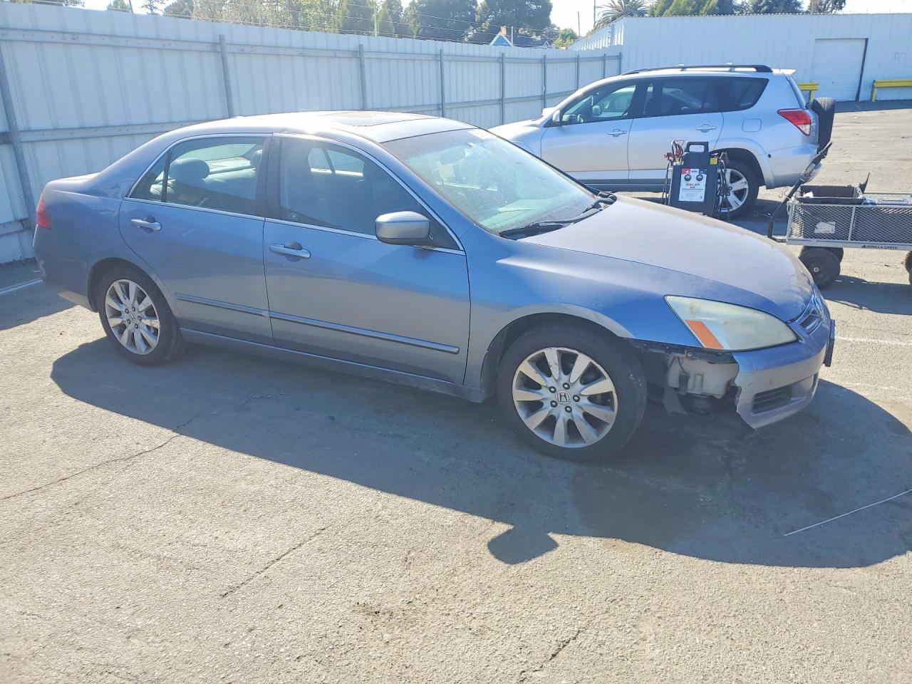 2007 Honda Accord Ex Gray vin: 1HGCM668X7A081113
