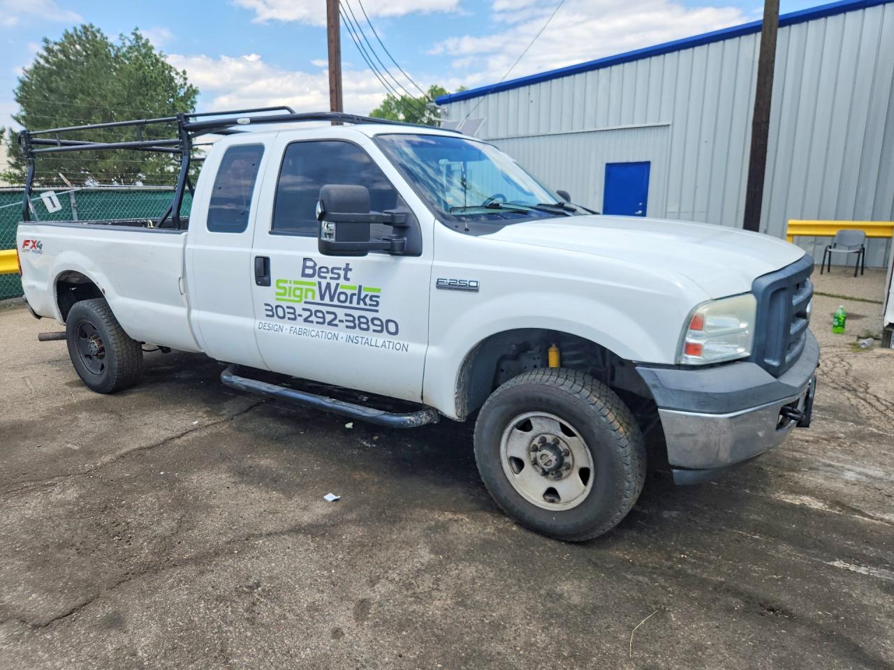 2006 Ford F250 Super Duty White vin: 1FTSX21546ED27927
