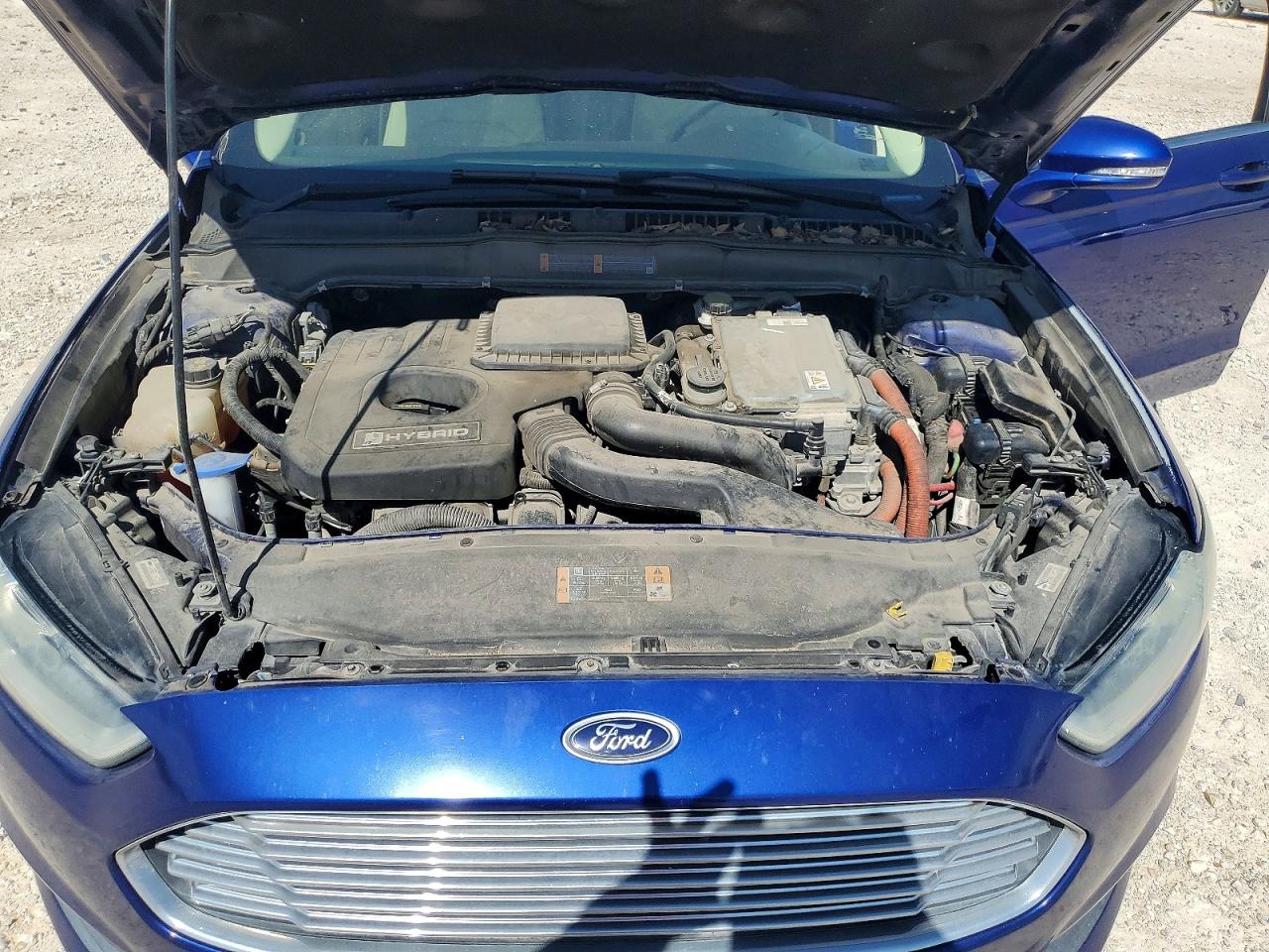 2013 Ford Fusion Se Hybrid Blue vin: 3FA6P0LU4DR234707